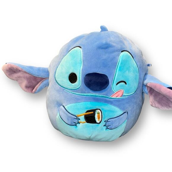 Squishmallows Plush Pillow Disney Stitch Sushi Chopsticks Shower Gift Nursery 8" - Picture 2 of 9